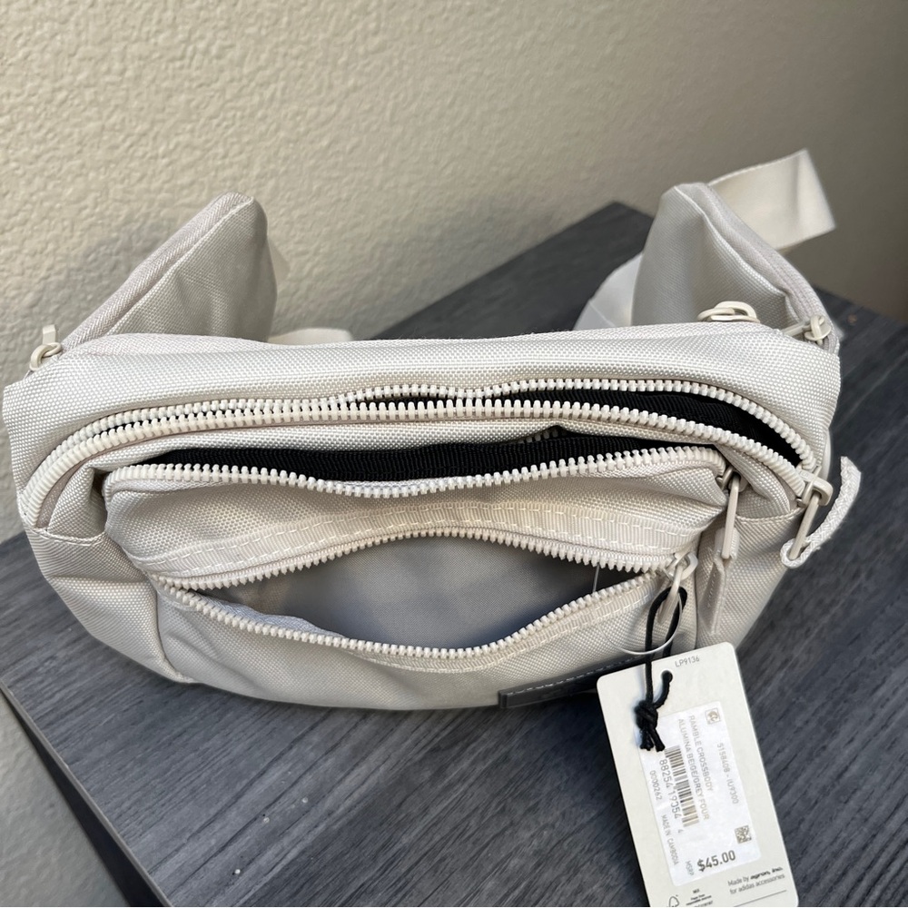 NWT adidas Sling Crossbody Waist Bag, Beige - Picture 3 of 7
